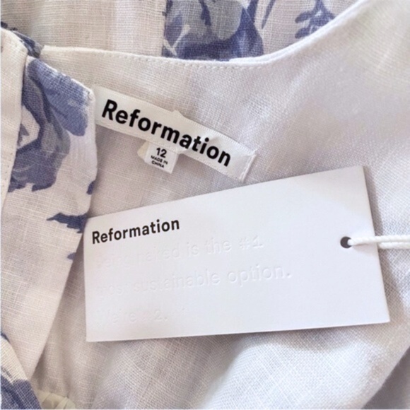 NEW Reformation Bucatini Dress Lupine 12 - Picture 11 of 15